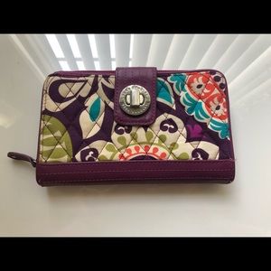 Vera Bradley turn lock wallet